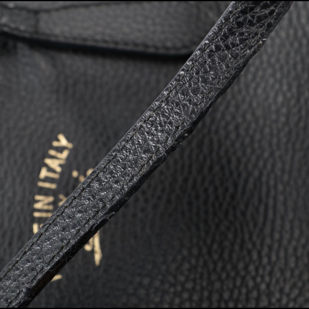Gucci Shopper Swing Tote Medium in Black Pebble Grain Calfskin - Picture 10 of 11
